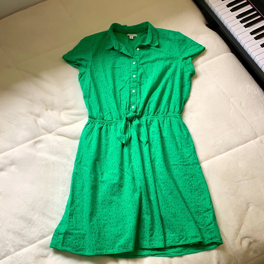💚 J Crew Mercantile Kelly Green Dress